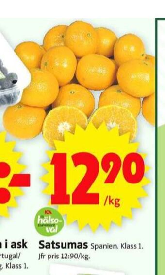 ICA Supermarket Ica satsumas erbjuda
