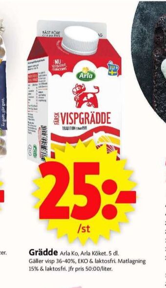 ICA Supermarket Arla vispgrädde erbjuda
