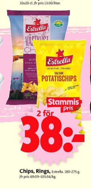 ICA Supermarket Estrella chips erbjuda