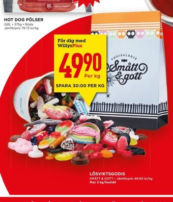 Willys Hemma Smått & gott lösviktsgodis erbjuda