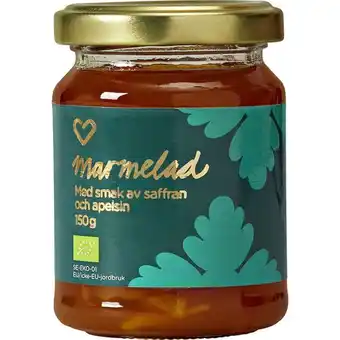 Hjärtats marmelad saffran & apelsin 150 g