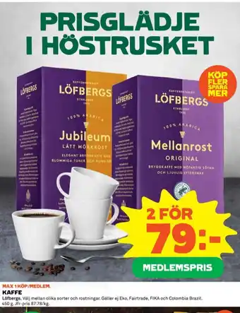Jubileum kaffe malet