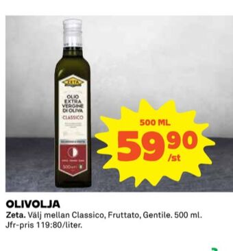 Coop Zeta olivolja erbjuda