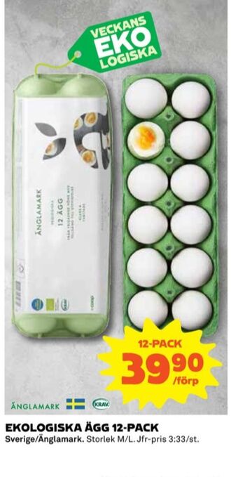 Coop Änglamark ägg erbjuda