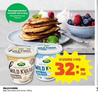 Coop Arla kvarg erbjuda