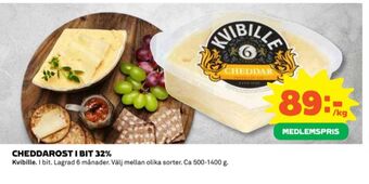 Coop Kvibille cheddar erbjuda