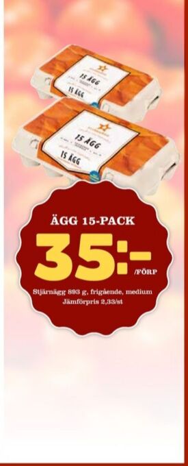 Matdax Stjärnägg ägg erbjuda