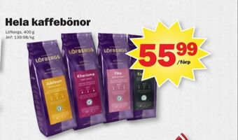 Pekås Jubileum kaffebönor erbjuda