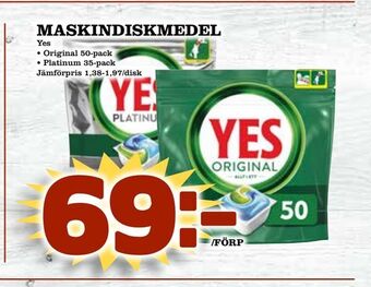 Bonum Matmarknad Maskindiskmedel erbjuda