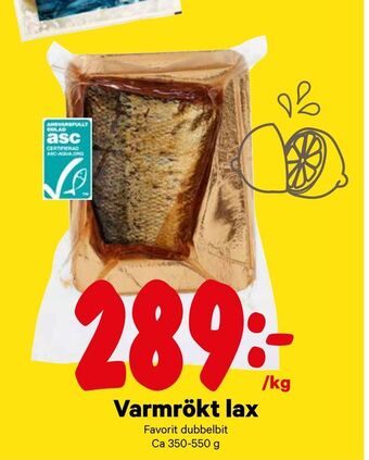 City Gross Varmrökt lax erbjuda