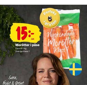 City Gross Morötter i påse erbjuda
