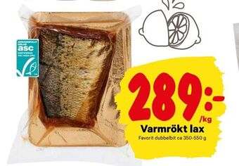 City Gross Varmrökt lax erbjuda