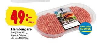 City Gross Hamburgare erbjuda
