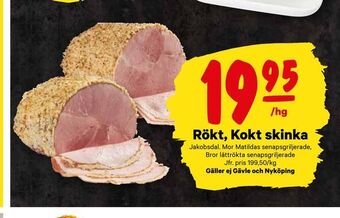 City Gross Rökt, kokt skinka erbjuda