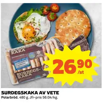 Surdegskaka av vete