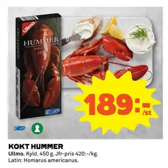Coop Extra Kokt hummer erbjuda