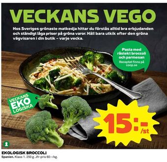 Coop Daglivs Ekologisk broccoli erbjuda