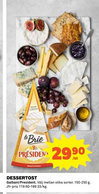 Coop Daglivs Dessertost erbjuda