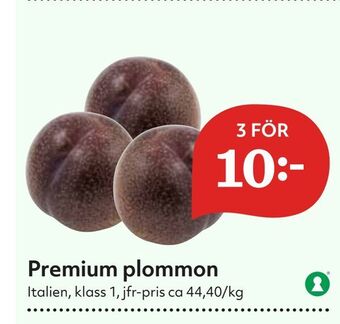 Hemköp Premium plommon erbjuda