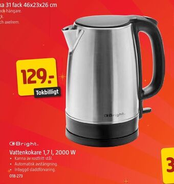 Jula Vattenkokare 1,7 l, 2000 w erbjuda