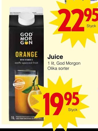 Matöppet Juice erbjuda