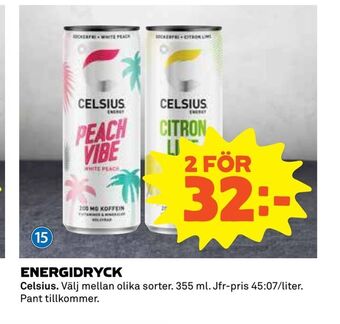 Coop Extra Energidryck erbjuda