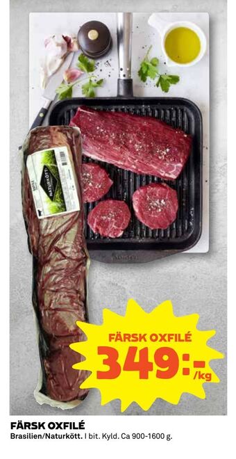 Coop Extra Färsk oxfilé erbjuda