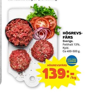 Stora Coop Högrevsfärs erbjuda