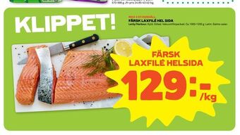 Stora Coop Färsk laxfilé helsida erbjuda