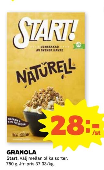 Stora Coop Granola erbjuda