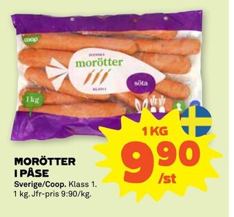 Stora Coop Morötter i påse erbjuda