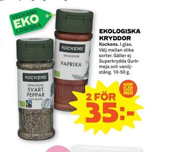 Stora Coop Ekologiska kryddor erbjuda