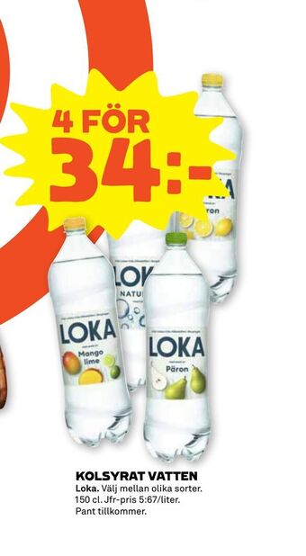 Stora Coop Kolsyrat vatten erbjuda