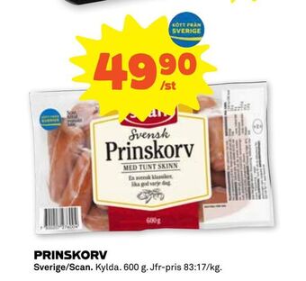 Stora Coop Prinskorv erbjuda