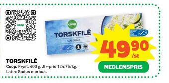 Stora Coop Torskfilé erbjuda