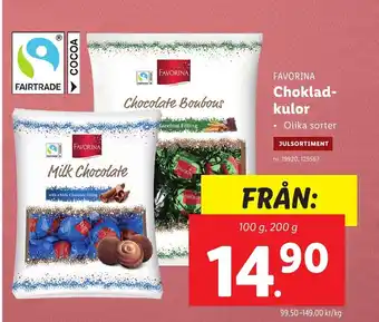 Lidl Favorina Choklad kulor erbjuda