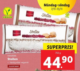 Lidl Favorina Stollen erbjuda