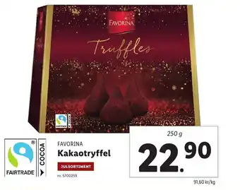 Lidl Favorina Kakaotryffel erbjuda