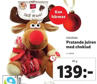 Lidl Favorina Pratande julren med choklad erbjuda