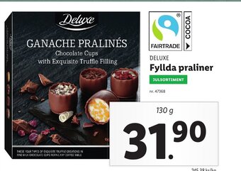 Lidl Deluxe Fyllda praliner erbjuda