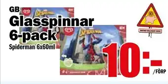 Glasspinnar 6-pack