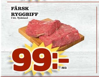 Matdax Färsk ryggbiff erbjuda