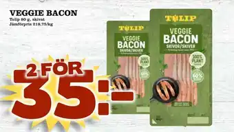 Matdax Veggie bacon erbjuda