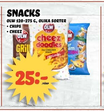 Nelins Snacks erbjuda