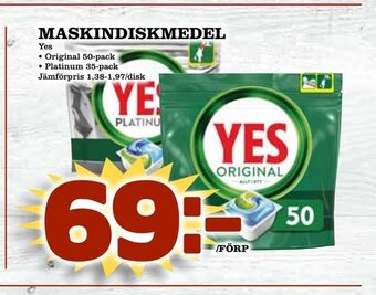 Nelins Maskindiskmedel erbjuda