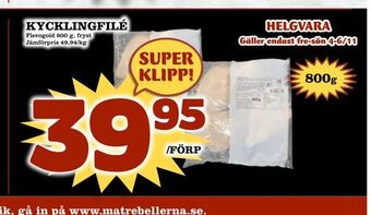 Nya Pulsen Kycklingfilé erbjuda