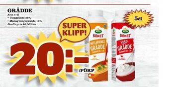 Nya Pulsen Grädde erbjuda