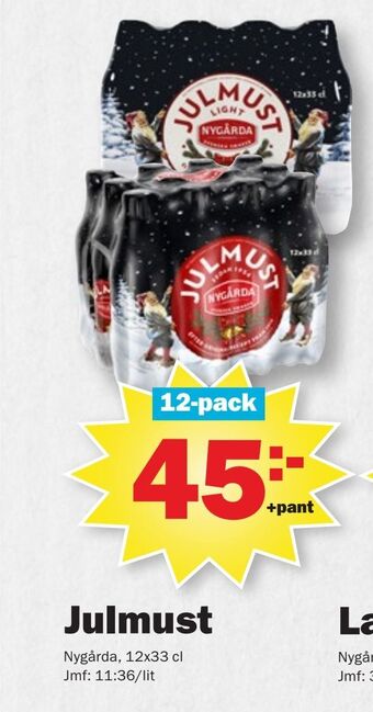 Pekås Julmust erbjuda