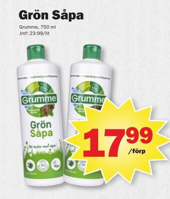 Pekås Grön såpa erbjuda