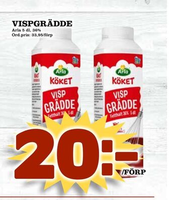 Supergrossen Vispgrädde erbjuda
